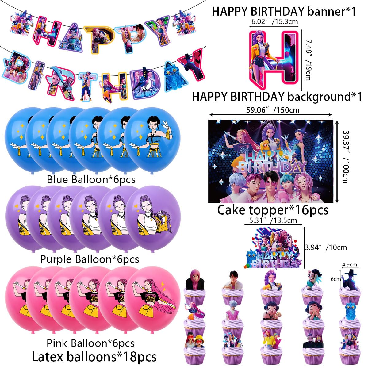 FEWSDXS balloon set with toppers enables quick, cohesive party decoration