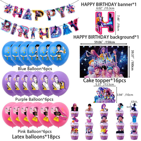 FEWSDXS balloon set with toppers enables quick, cohesive party decoration