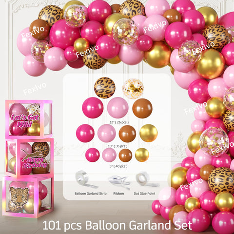 Fexivo 100 balloons kit creates a vibrant, celebratory atmosphere.