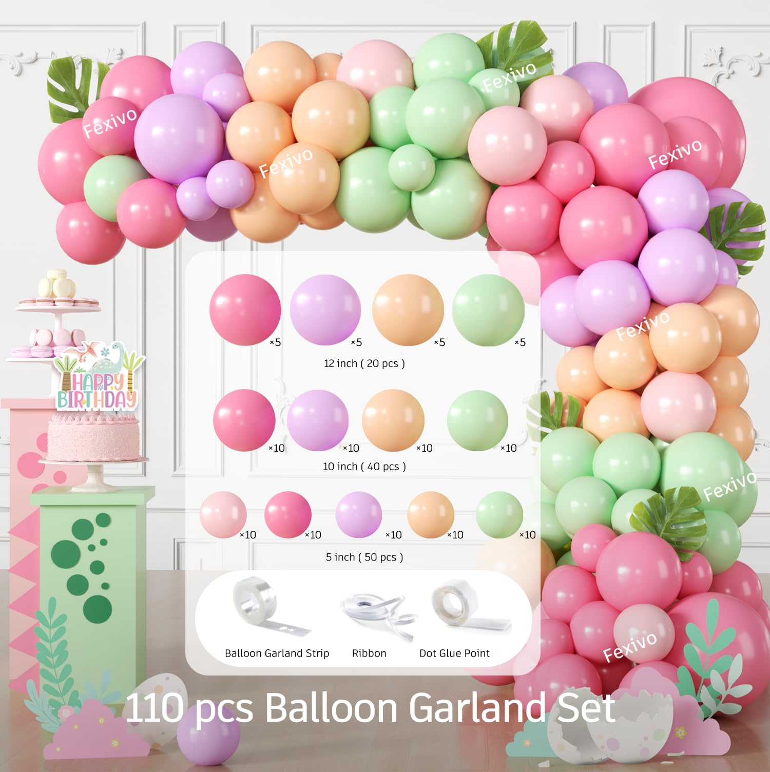 Fexivo backdrop and banner set creating a photo-perfect party scene