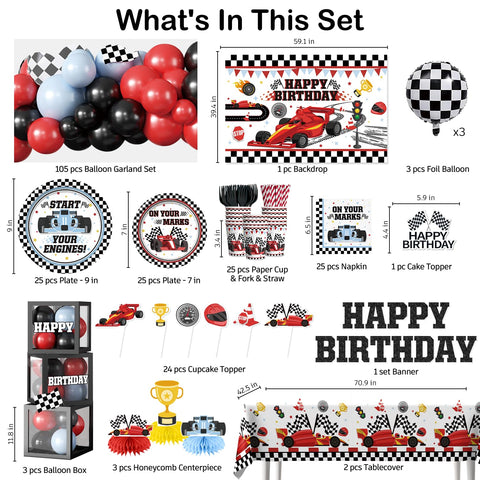 Fexivo balloon garland race creates a photo-worthy entry with vibrant red and black tones.