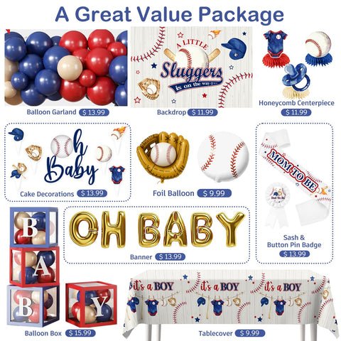 Fexivo baseball foil balloon enhances the sport-themed celebration.
