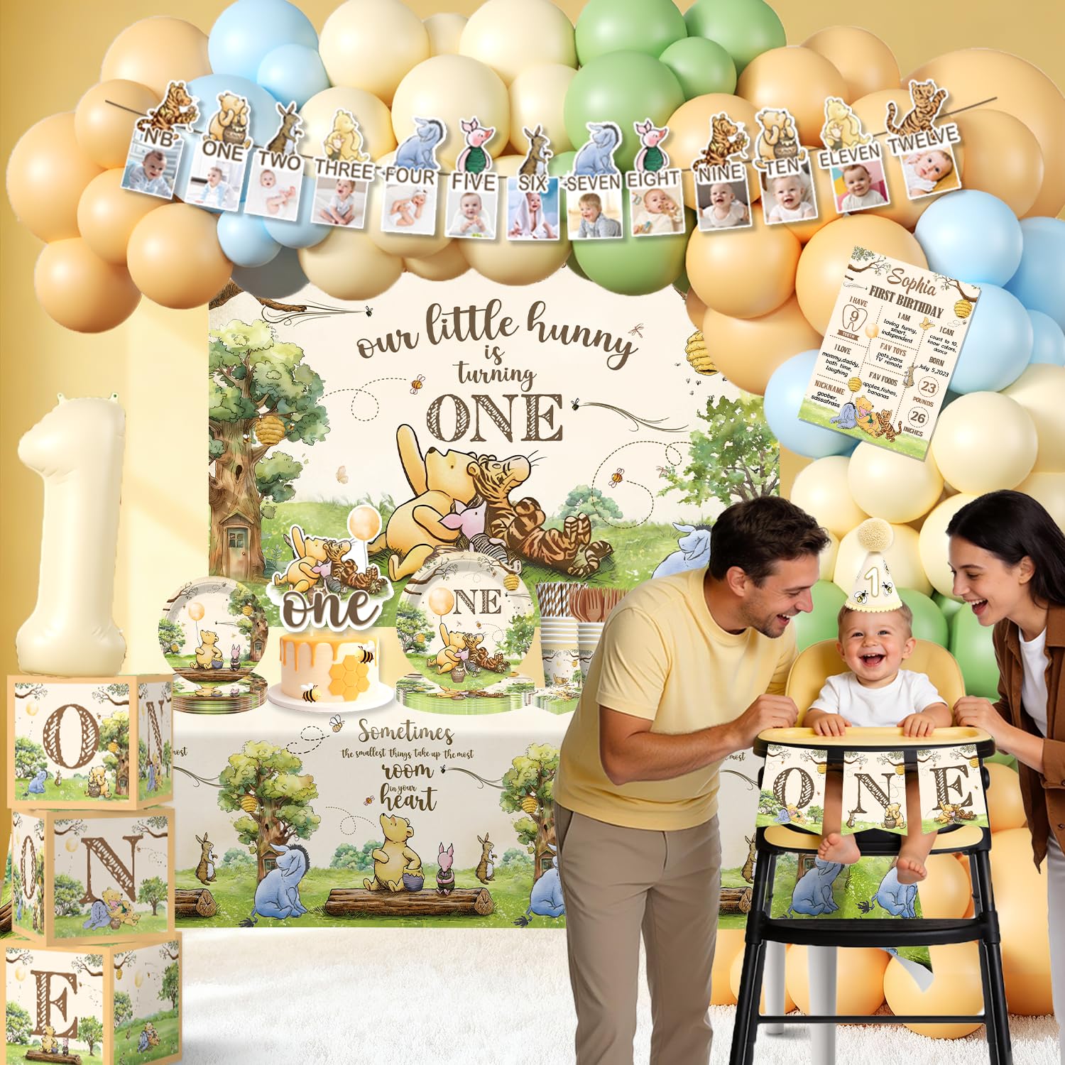Fexivo Classic Bear balloon boxes help create a cohesive decor scene