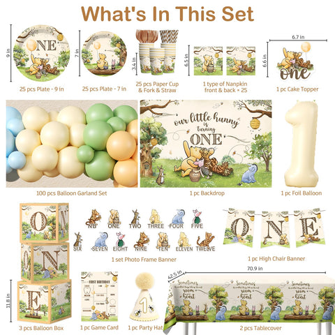 Fexivo Classic Bear high-chair banner highlights the birthday moment in family gatherings