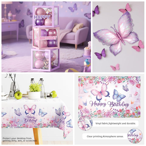 Fexivo foil butterfly balloons add sparkling accents to the celebration