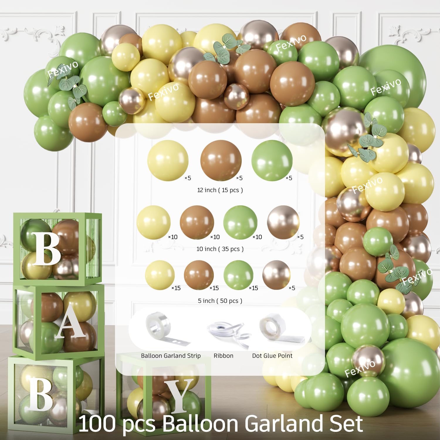 Fexivo latex balloons pack offers vibrant, versatile decoration for easy setup