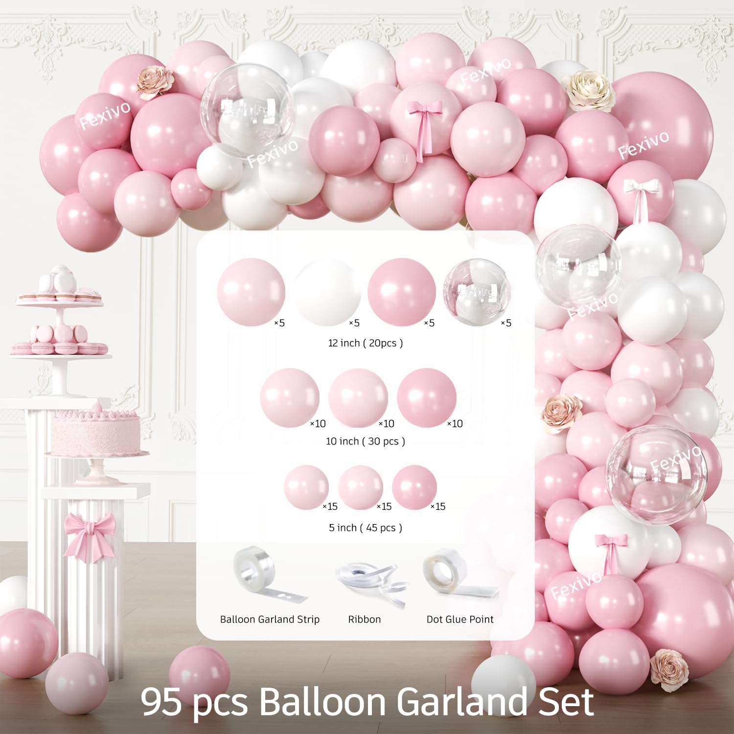 Fexivo pink party cups and utensils simplify coordinated table settings
