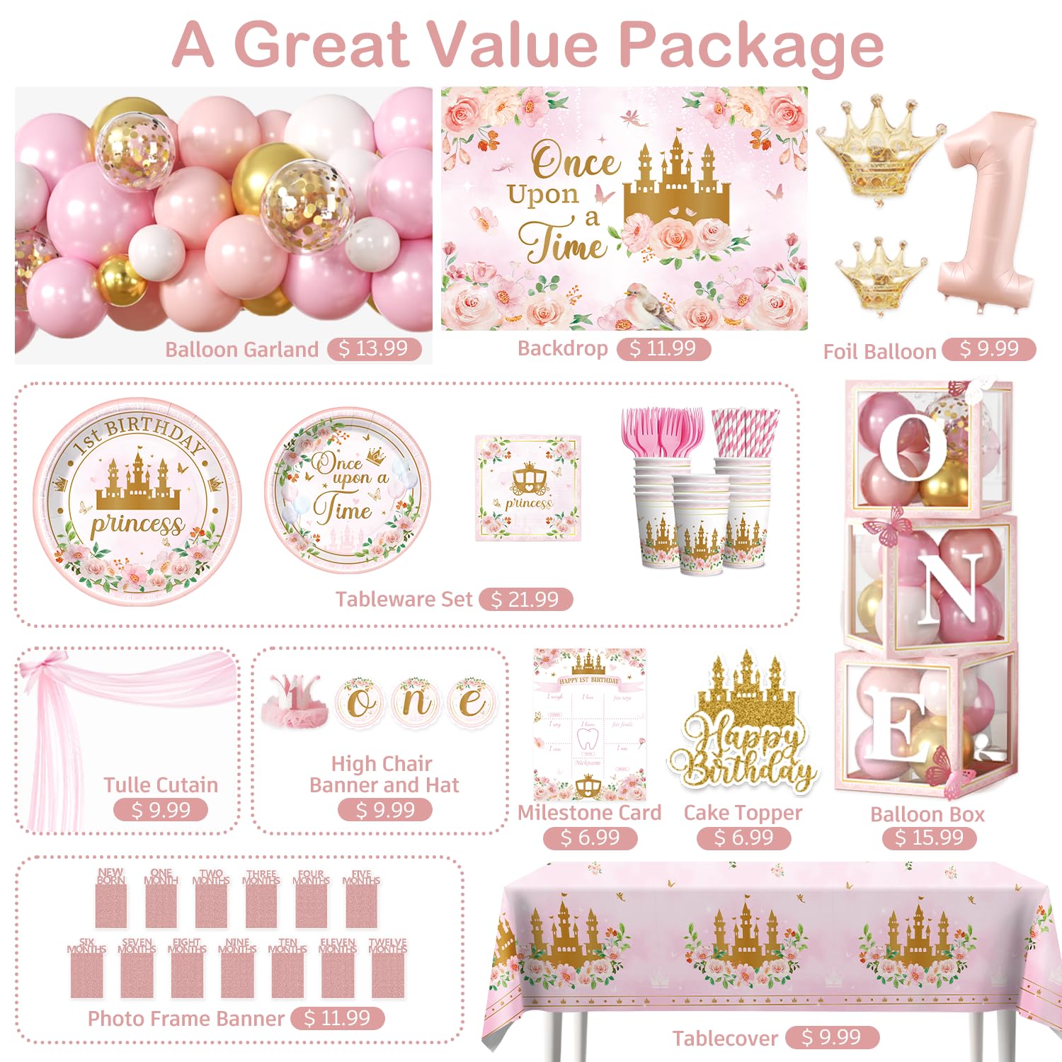 Fexivo pink tulle curtain adds softness and creates a princess-worthy entry
