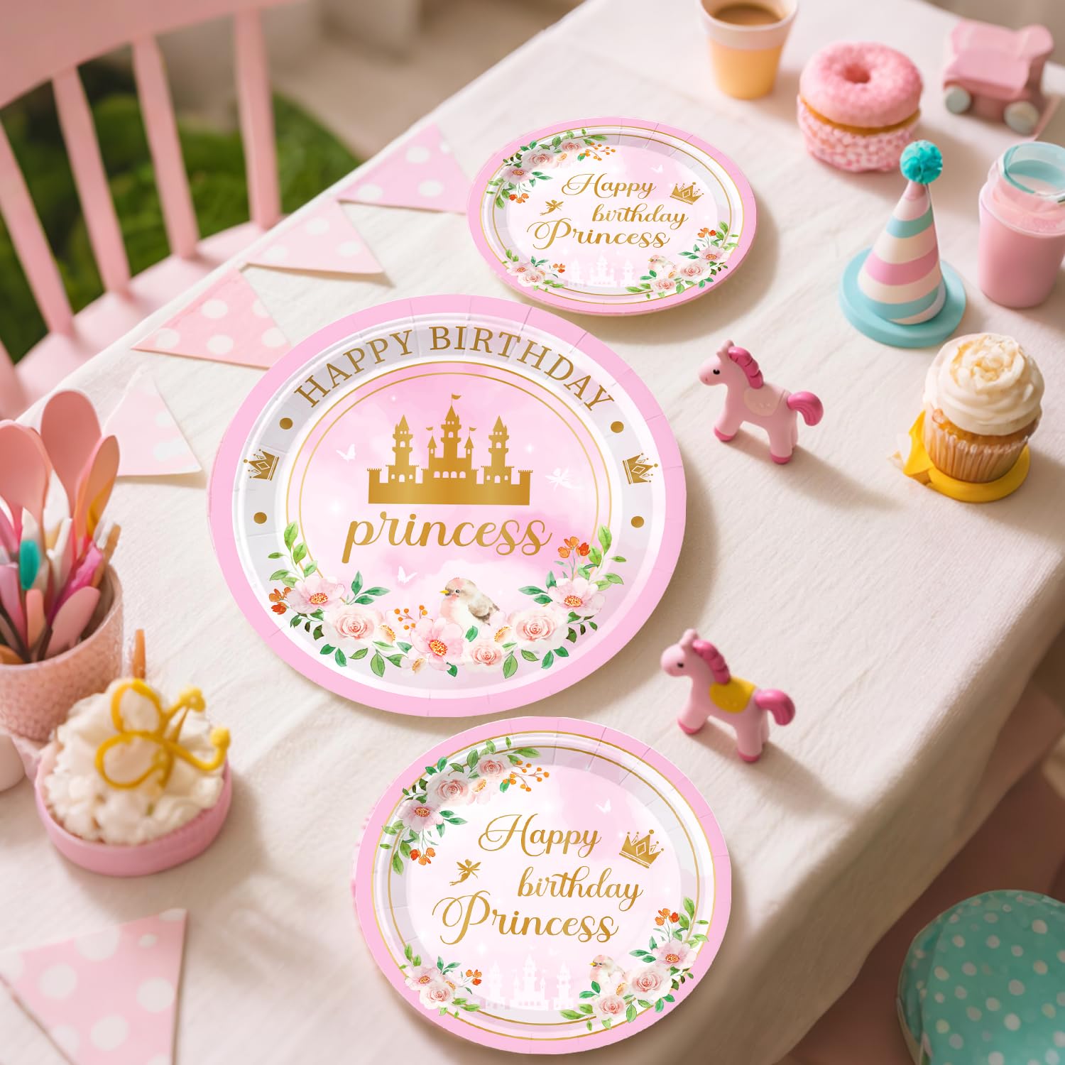 Fexivo princess balloon boxes provide charming vertical decor accents.