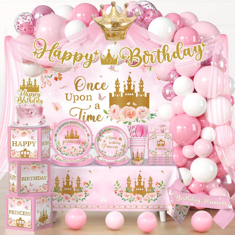 Fexivo princess backdrop creates fairy-tale photos and lush party atmosphere.