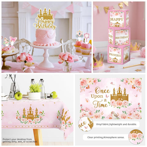 Fexivo princess cake topper marks the dessert centerpiece with elegance.