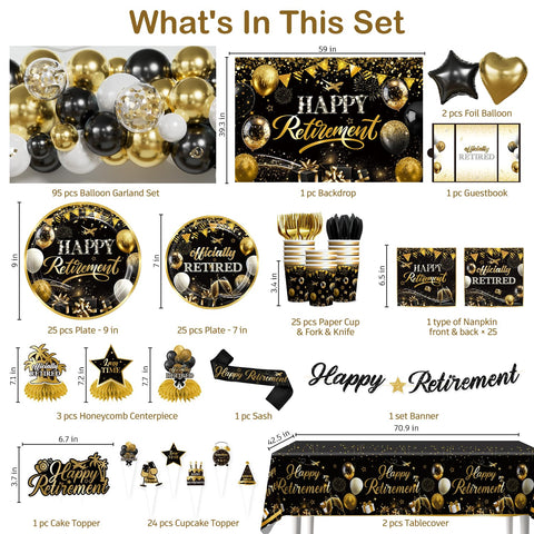 Fexivo retirement cake topper adds a festive focal point to the cake