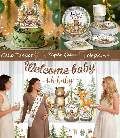 Fexivo banner and backdrop create a warm forest-themed setting.