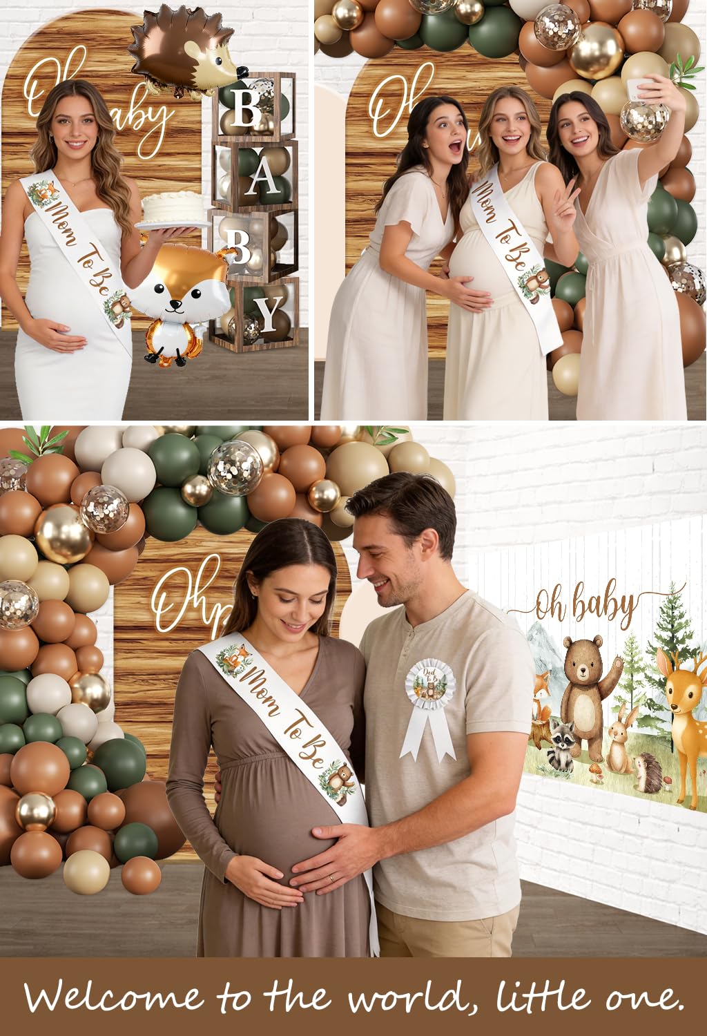 Fexivo dad-to-be badge fits right into the gender-neutral celebration vibe.