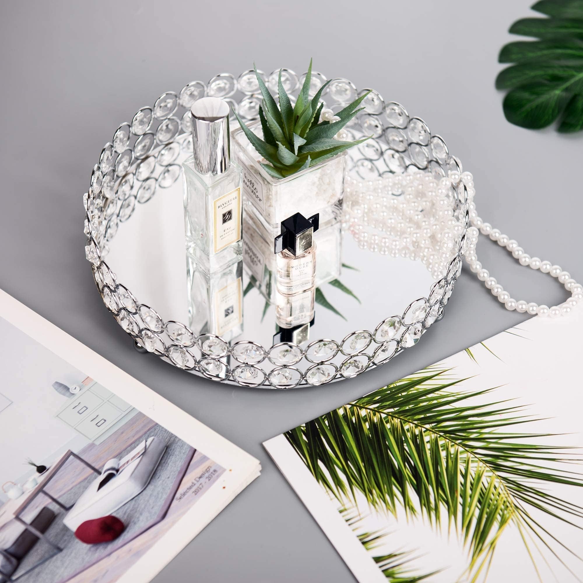 Feyarl crystal tray bead detail highlighting handcrafted facets