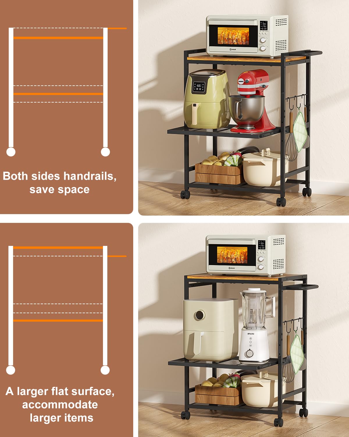 Feyejade durable moisture-proof construction protects kitchen essentials.