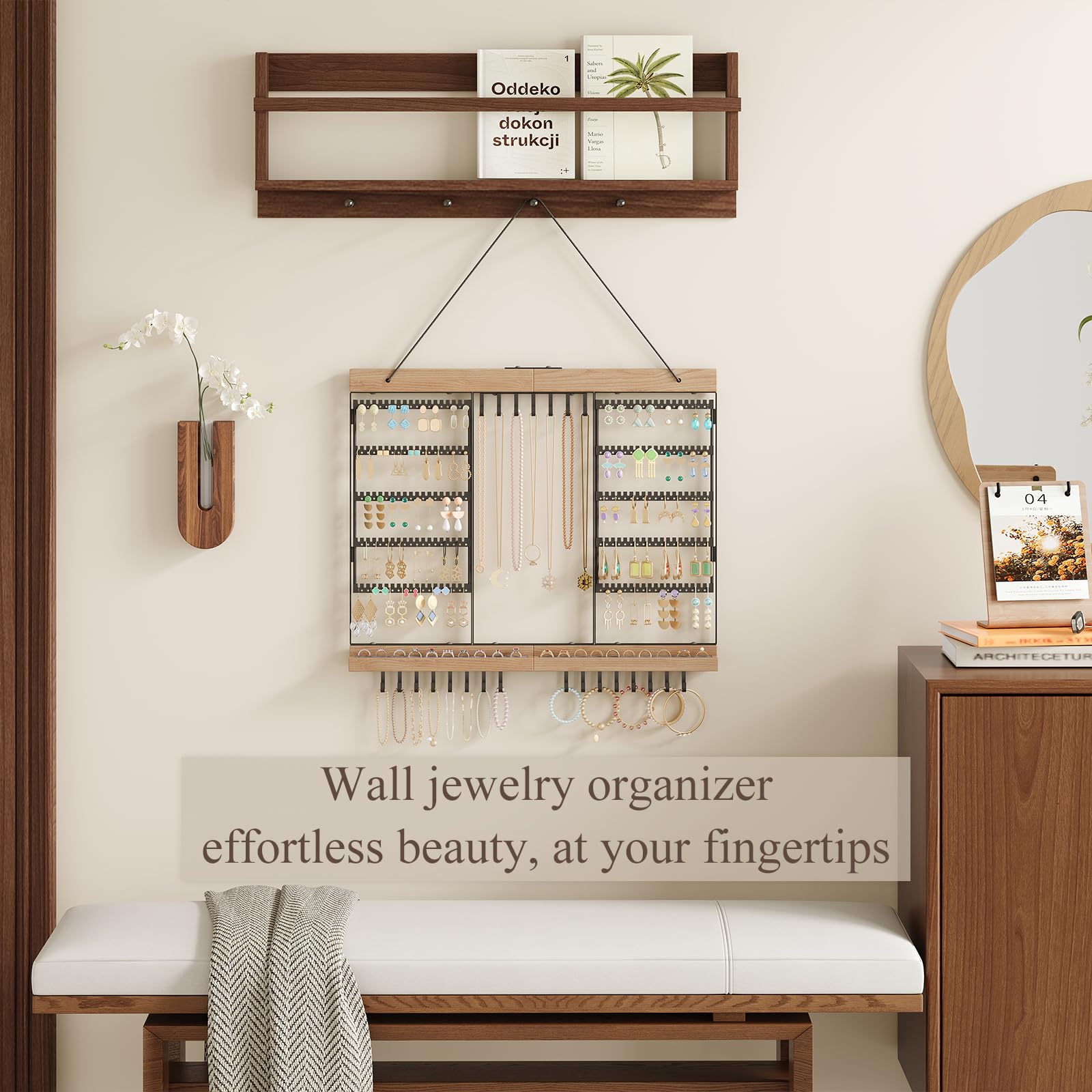 Keeps accessories organized and accessible in your dressing area.