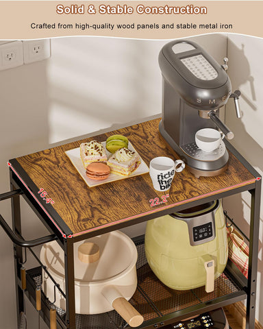 Feyejade solid wood panel and metal mesh design blends durability with style.