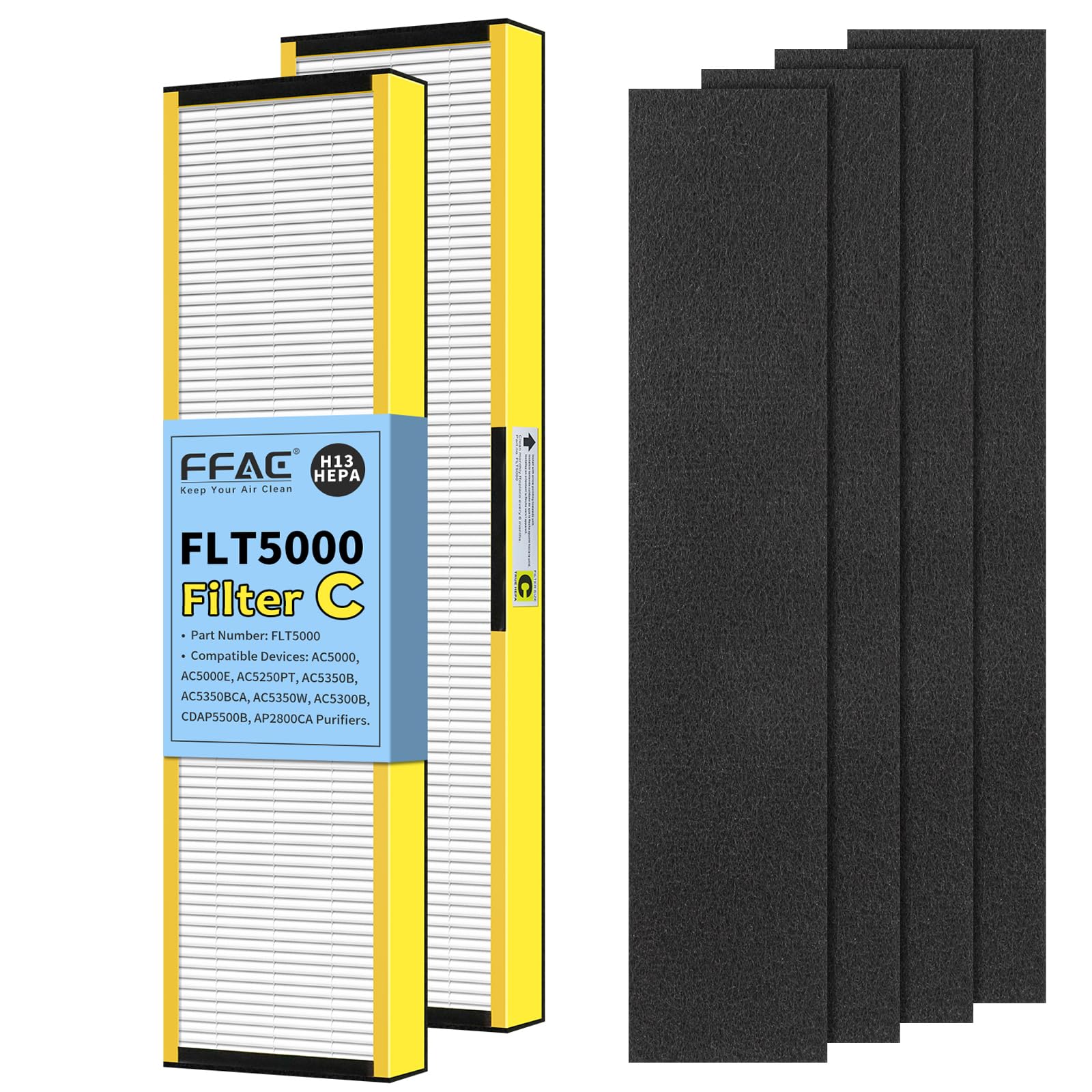 FFAC FLT5000 filter-C pack for Guardian AC5000e improves indoor air quality.
