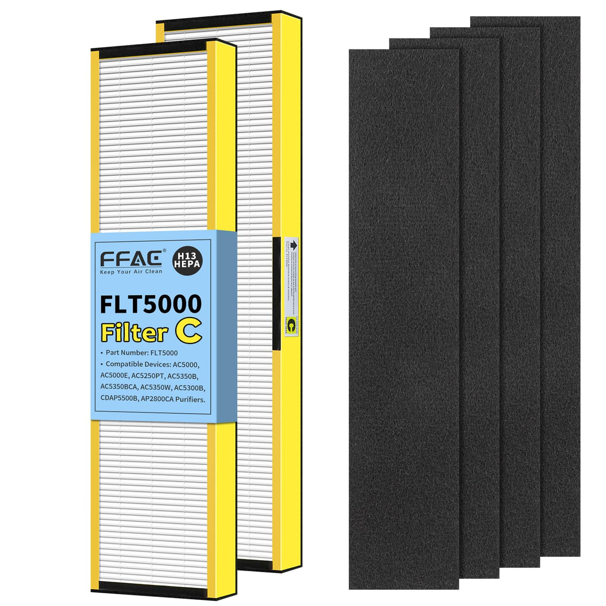 FFAC FLT5000 filter-C pack for Guardian AC5000e improves indoor air quality.