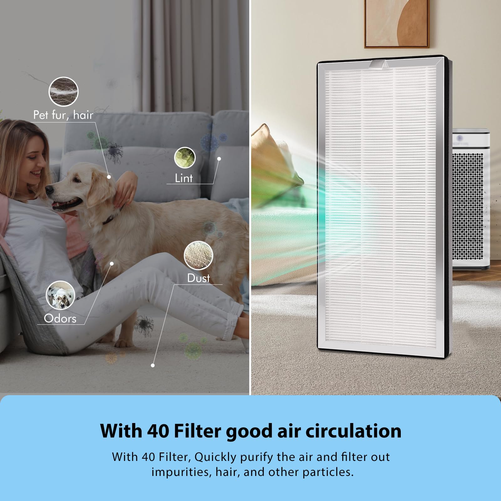 FFAC MA-40 pre-filter close-up highlights initial filtration stage.
