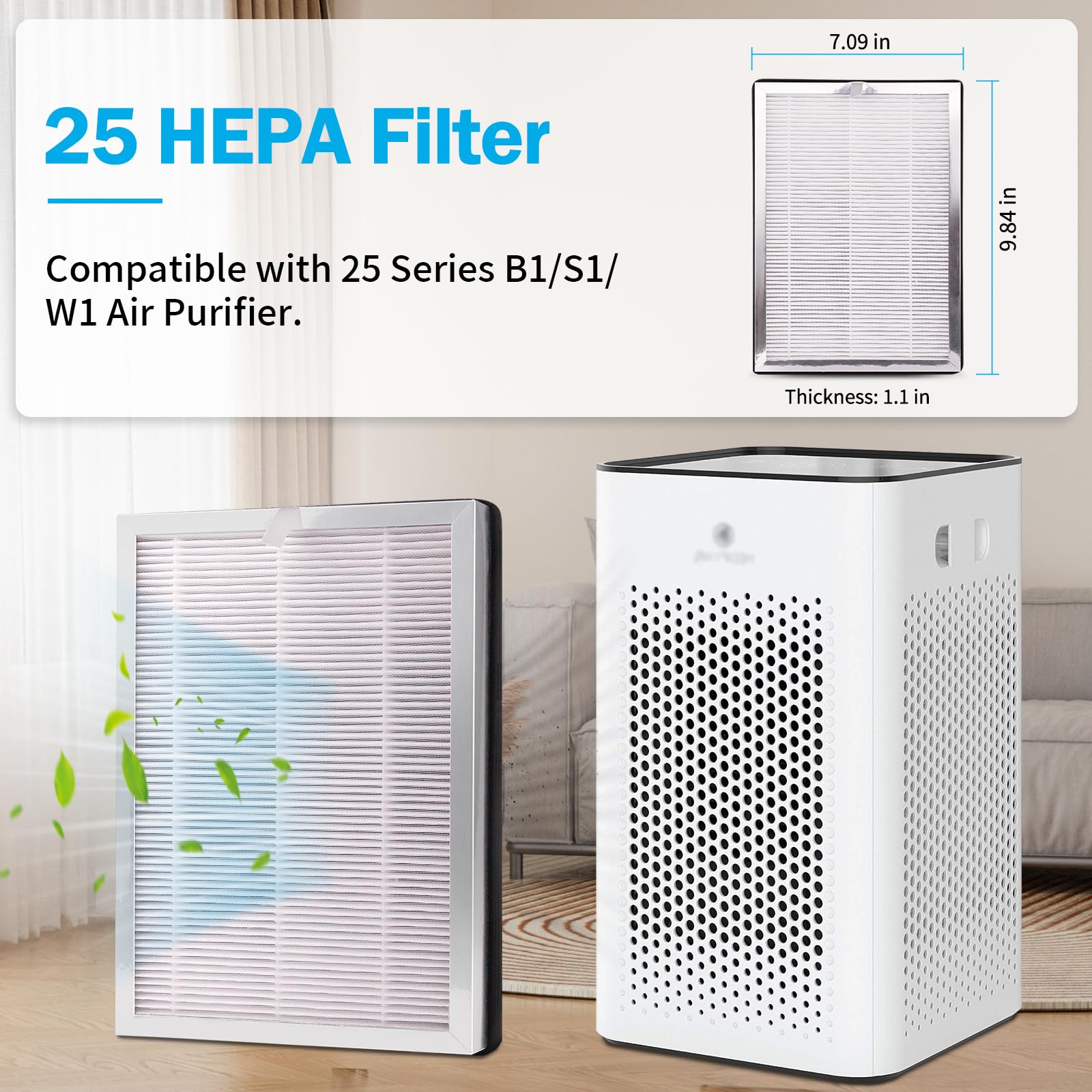 FFAC MA-25 filter 3-layer system ready for cleaner air in homes.