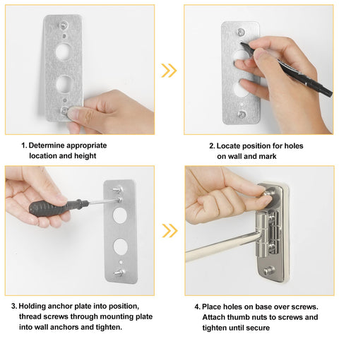 FFowcye wall mount installation guide for secure mounting