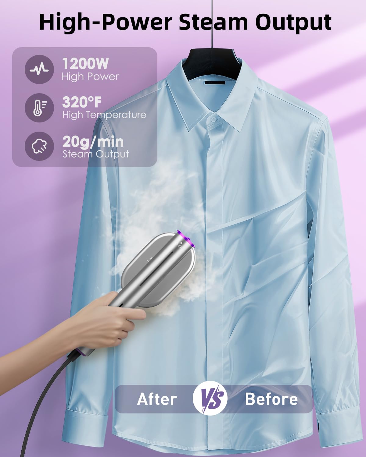 FFQ ELORTI steamer heats in 10 seconds for fast refresh