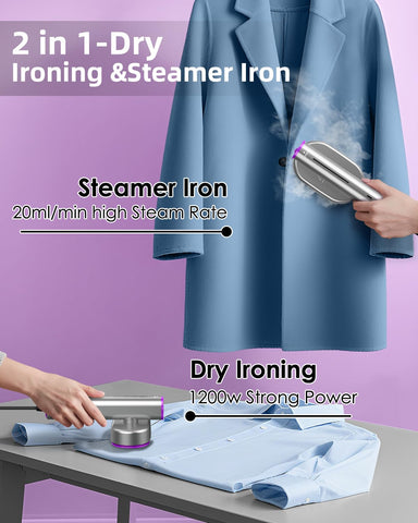 FFQ ELORTI two-in-one steamer for fast touch-ups