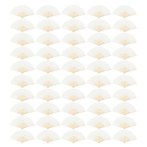 ffscafscn paper hand fan with blank sides for customization, ideal for weddings