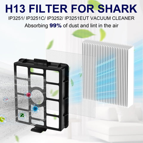 FFsign HEPA filter IP3251 delivers efficient dust removal for Shark compatibility.