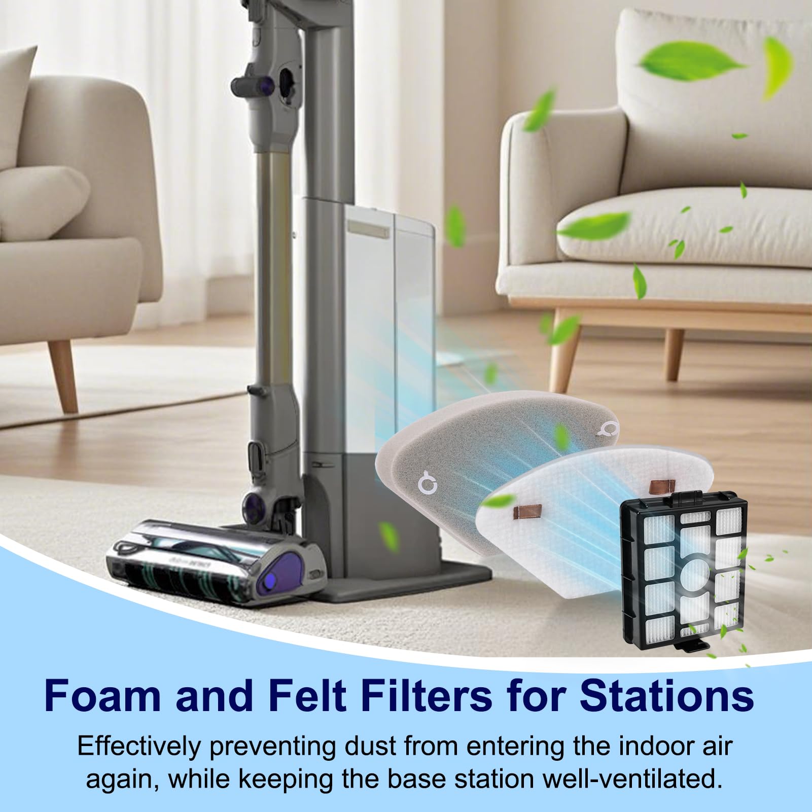 FFsign pre-motor filter assemblies simplify maintenance and sustain suction power.