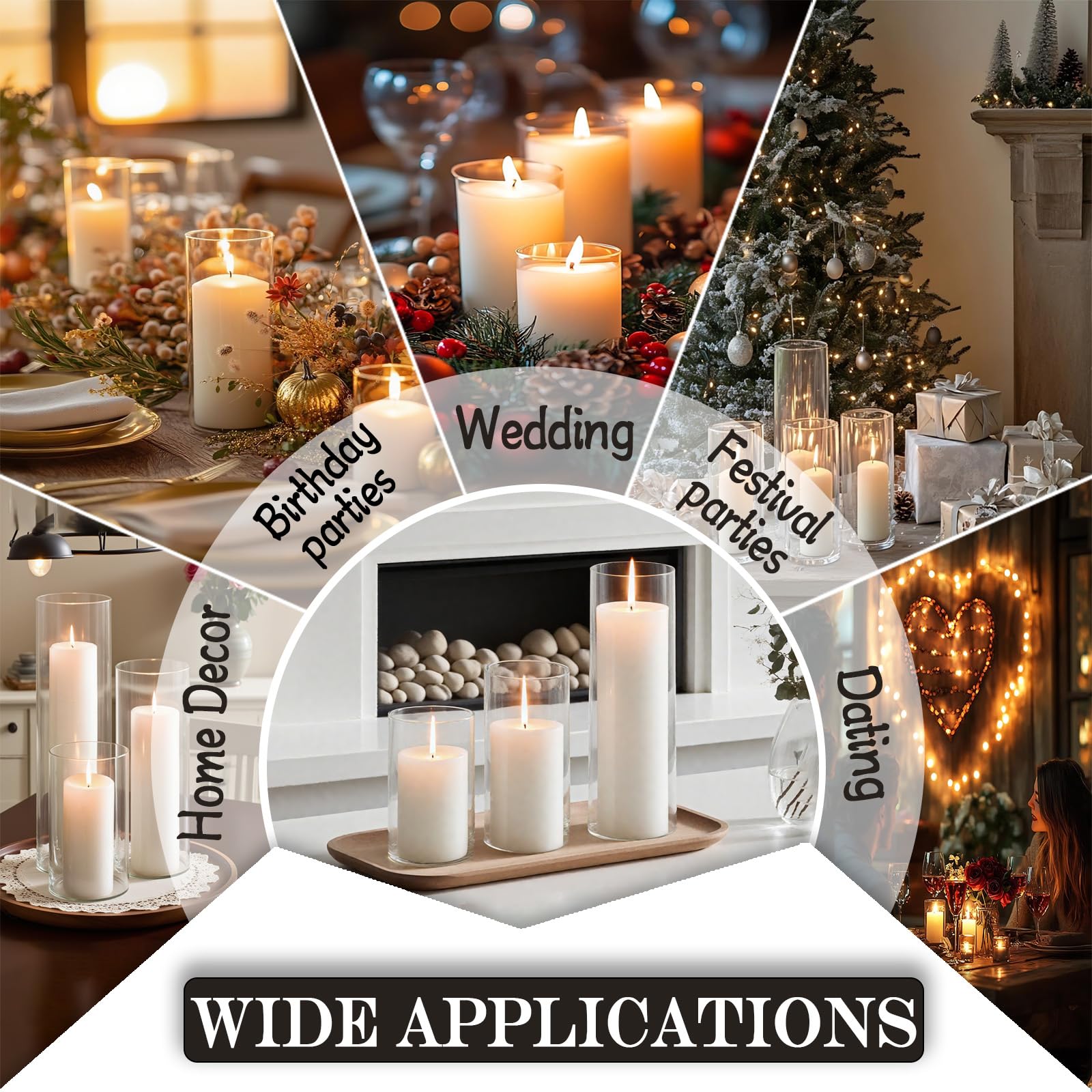 FFUW mixed-height centerpiece setup for dynamic event styling