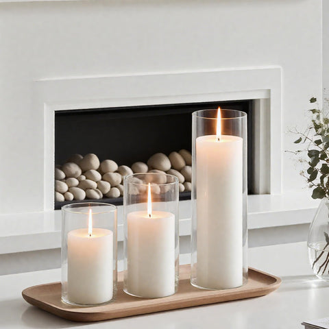 FFUW wedding and dinner table decor ideas with candle display