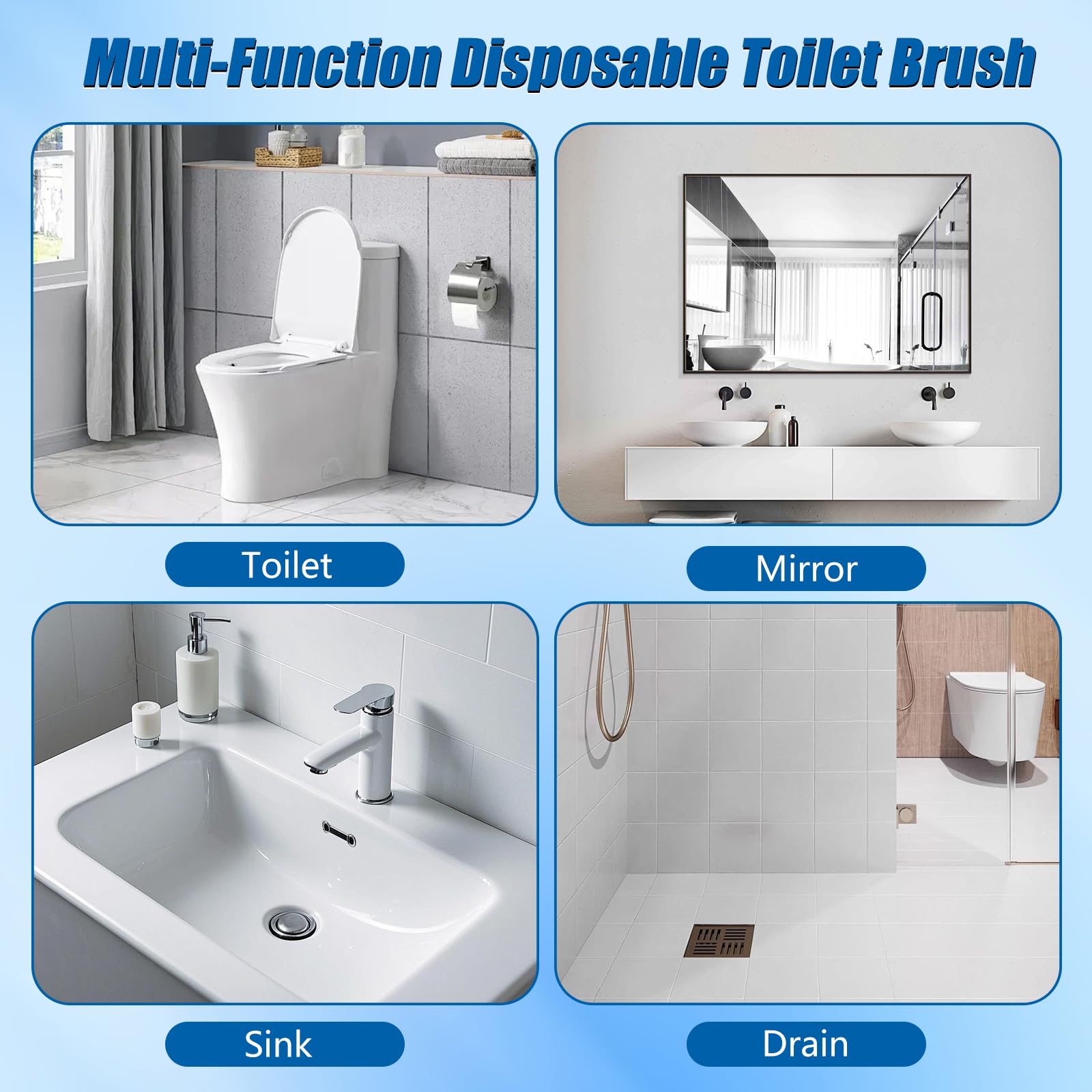 FHQZFHQ ergonomic ABS handle for comfortable cleaning.