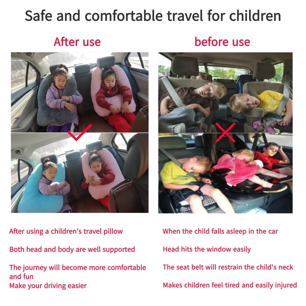 FHSGGP travel pillow for adults delivers comfortable neck-support on long road journeys.