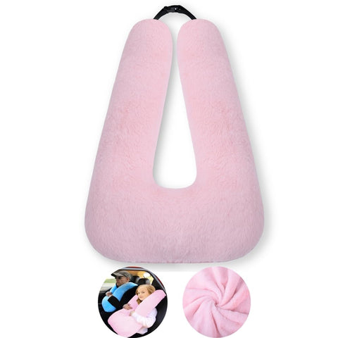 FHSGGP travel pillow in pink back seat provides secure head support