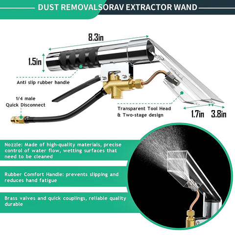 Fhyada 10ft ribbed vacuum hose offers extra length and durability.