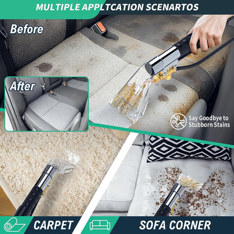 Fhyada wide suction port handles larger stains quickly.