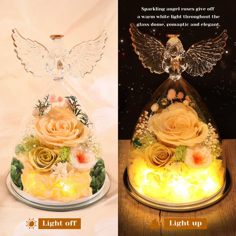 FIACO gift box with roses, lights, and greeting card ready for gifting