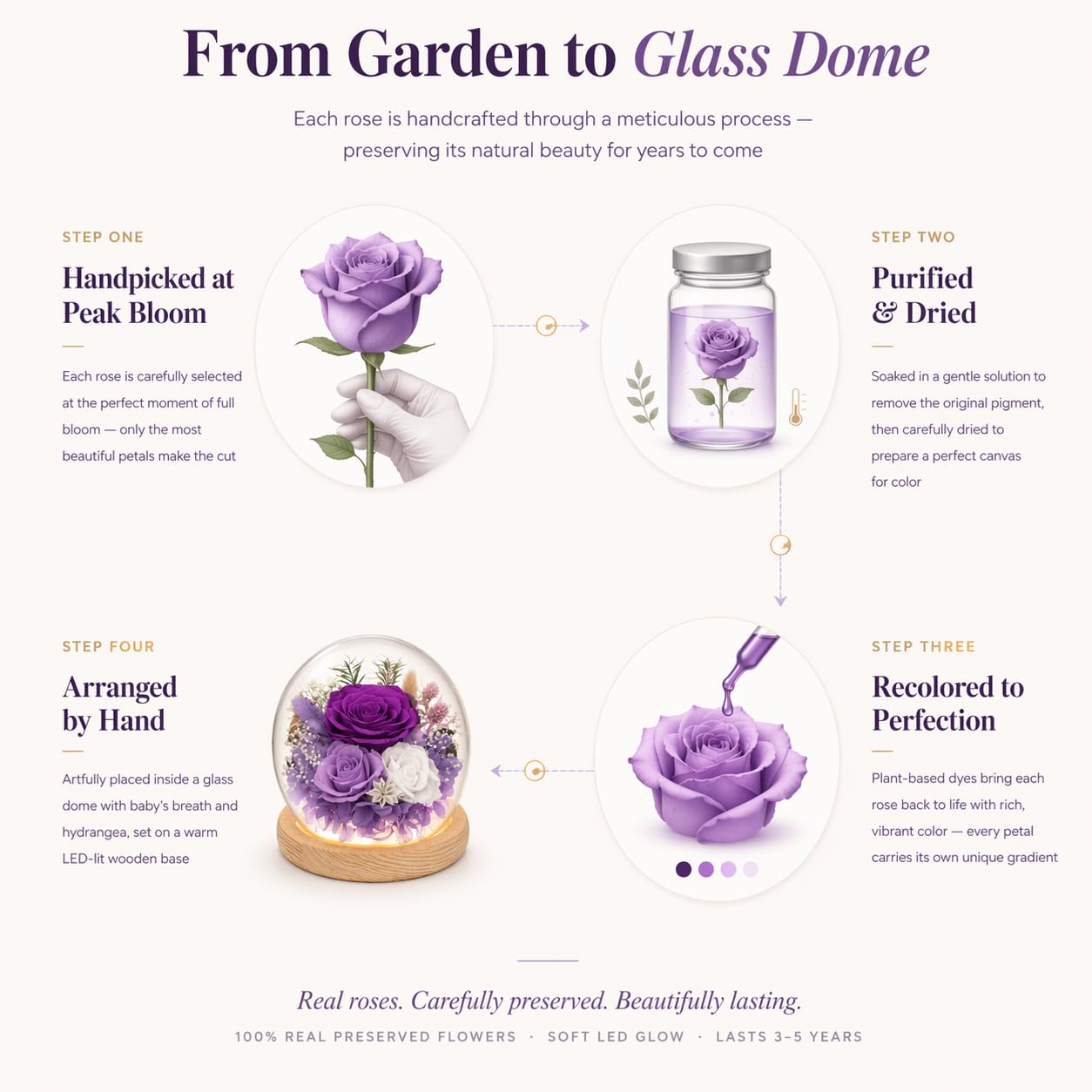 FIACO gift-rose-dome for loved ones enhances any special occasion.