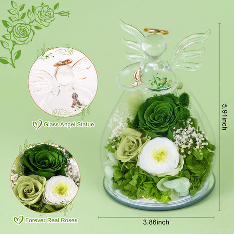FIACO LED angel figurine glows softly for dining decor