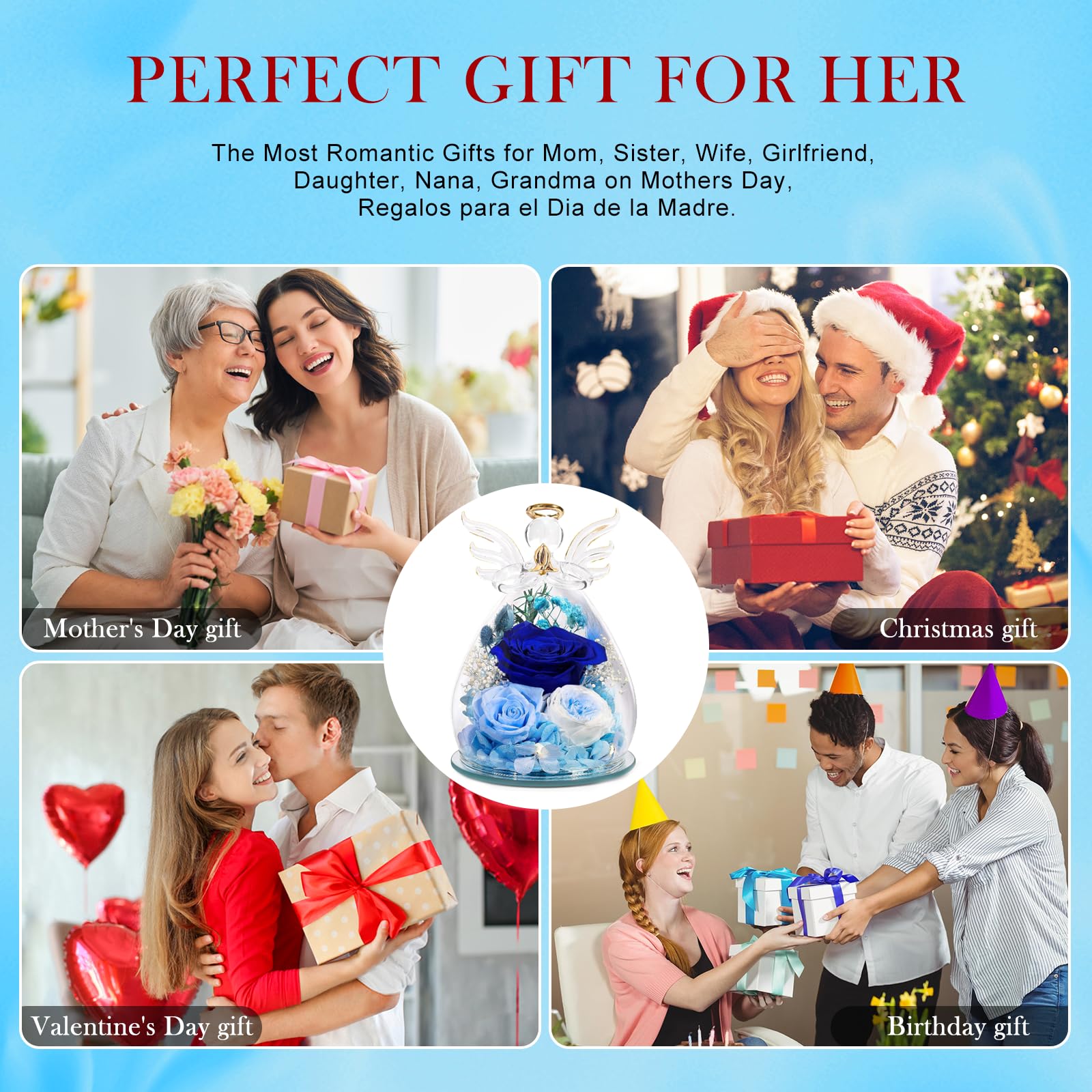 FIACO Mother's Day angel figurine in elegant gift box
