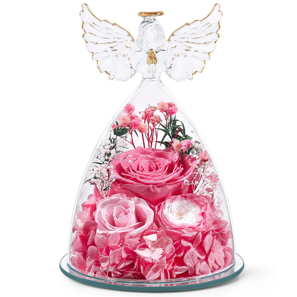 FIACO preserved rose under glass dome showcasing enduring beauty