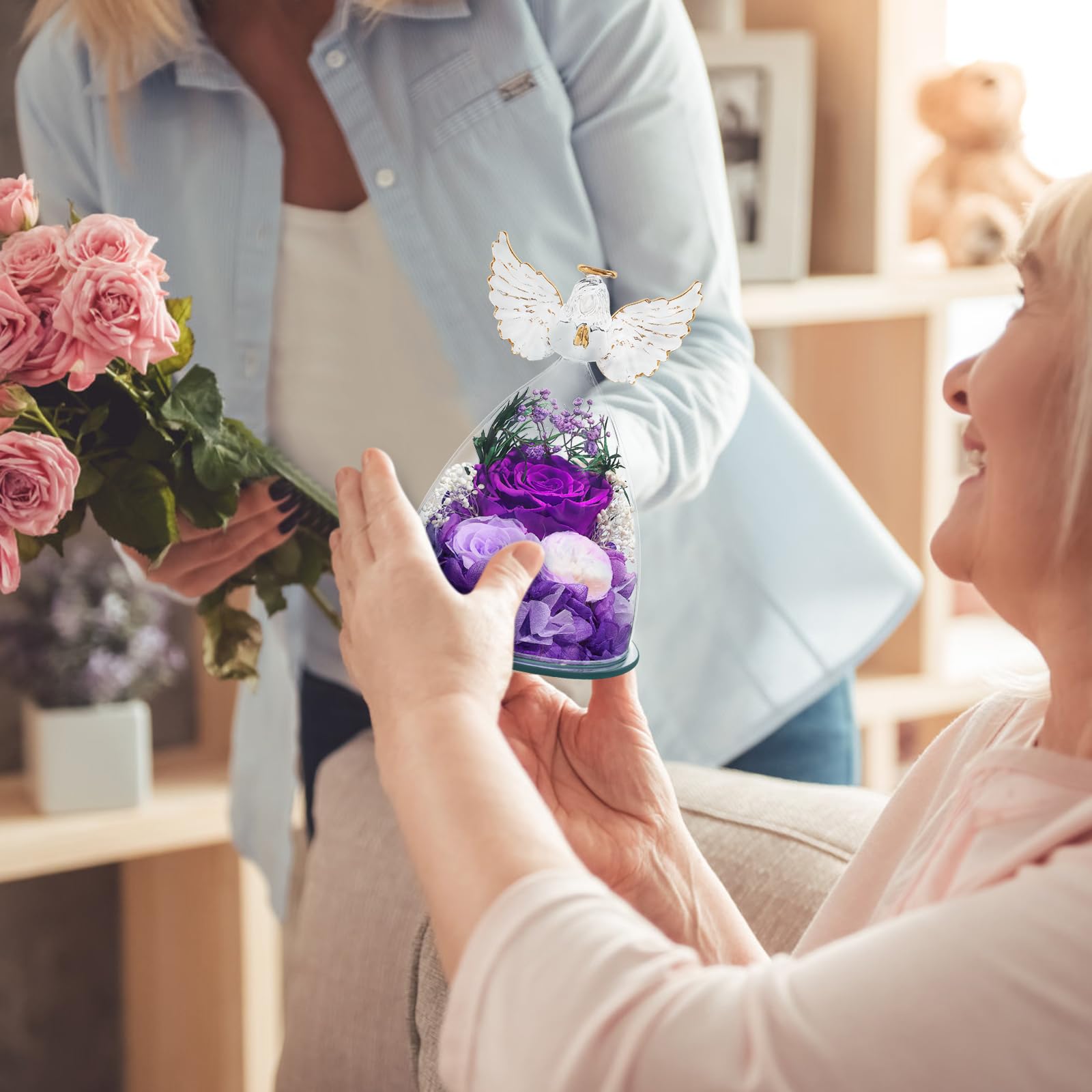 FIACO purple preserved rose regal keepsake