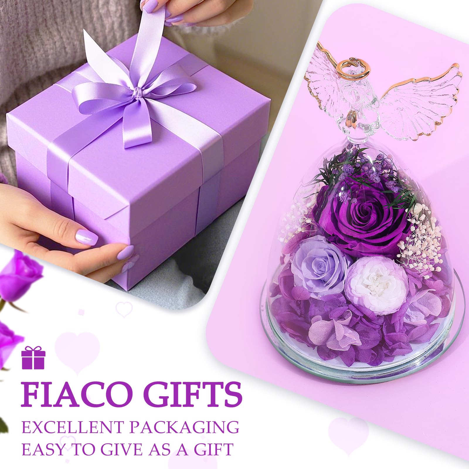 FIACO red preserved rose long-lasting bouquet