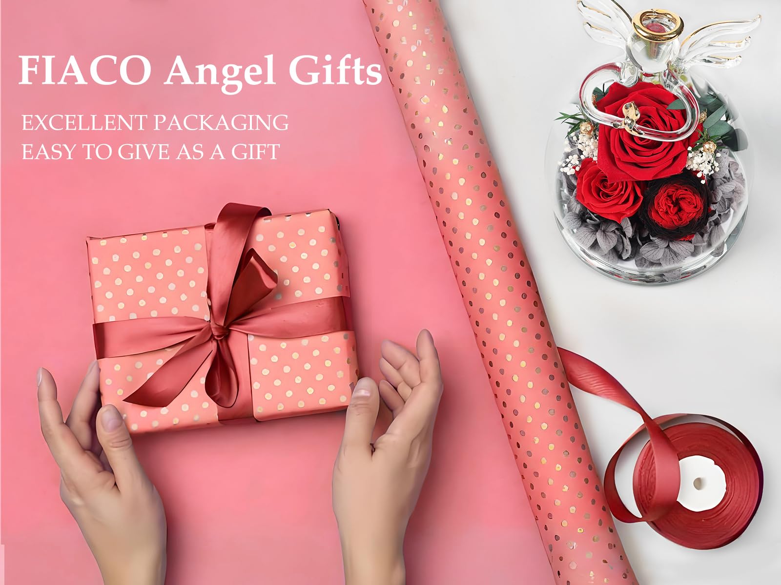 FIACO versatile rose gift box, prime-ready packaging for special occasions.