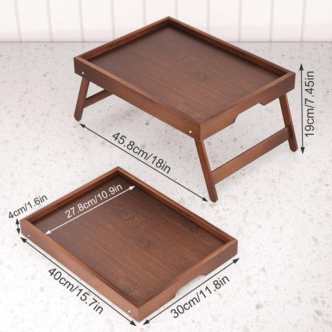 Fibogollo bed tray with guardrail protects surfaces and prevents spills during meals.