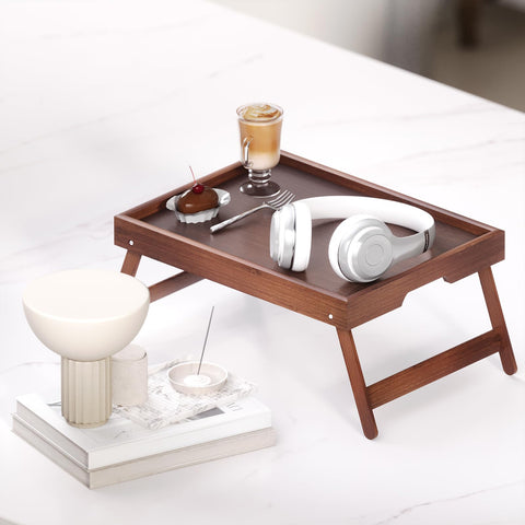 Fibogollo laptop-friendly bed tray provides stable surface for work from home.