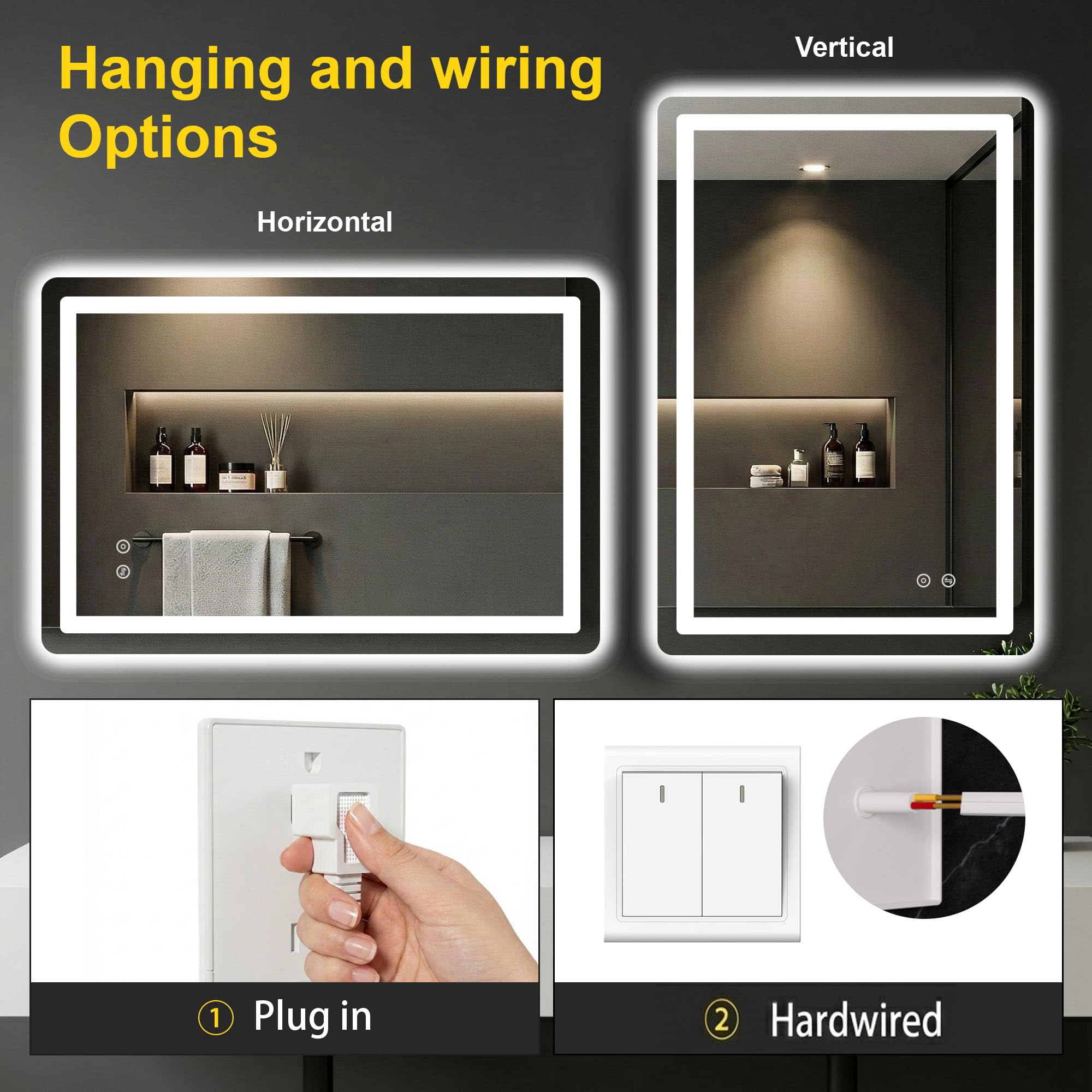 FICTOR easy installation with brackets for horizontal or vertical mounting.